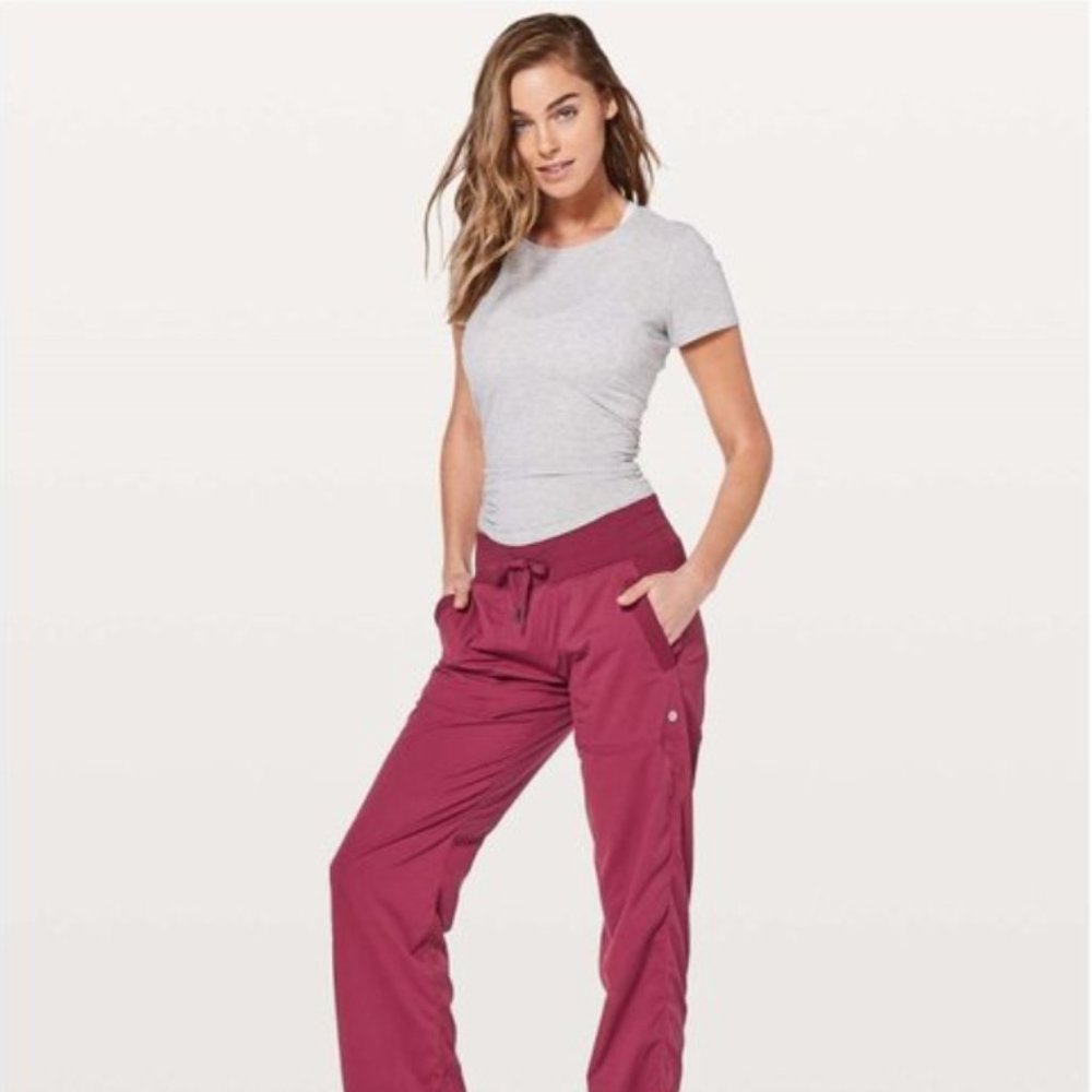 Lululemon Dance Studio Pant Ruby Wine - Size 2